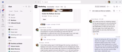  A screenshot of Microsoft teams