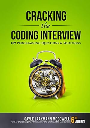 Book cover Cracking the Coding Interview: 189 Programming Questions and Solutions