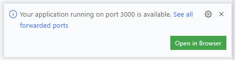 Port forwarding toast