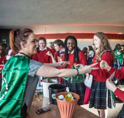 Scenes from the 2016-2017 Concern Debates Final, The Helix, Dublin. Photo: Ruth Medjber / Concern Worldwide.